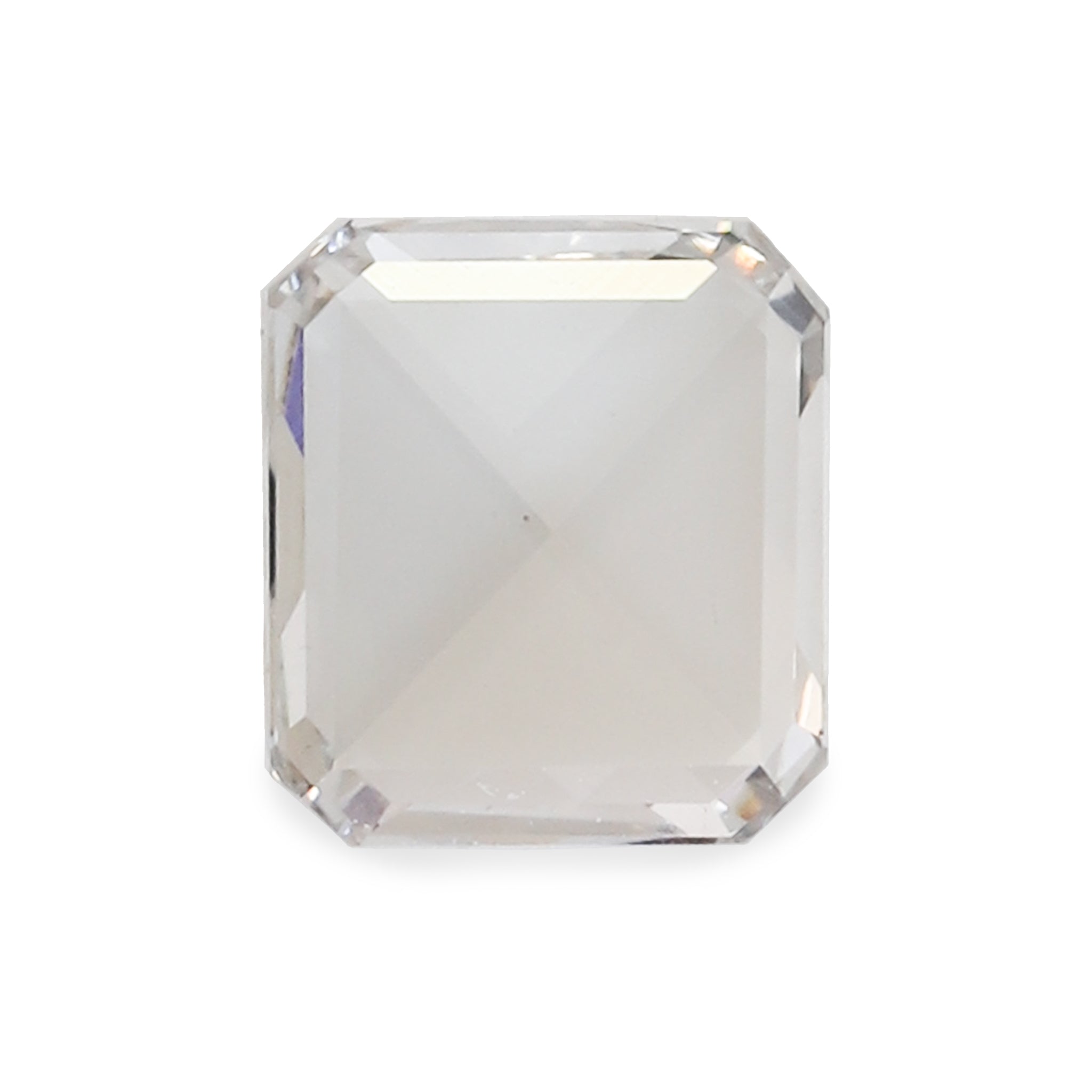 0.64 ct Near Colourless Rectangular Cut-Corner Rose Cut Fancy Lab Grow
