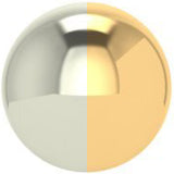 Ethical Jewellery & Engagement Rings Toronto - 6 mm Bicolour Band - Equal Rose/Yellow with White Gold - FTJCo Fine Jewellery & Goldsmiths