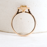 Ethical Jewellery & Engagement Rings Toronto - 0.50 ct Autumn Mist Round Rose Cut Lab Diamond Alyssum Halo in Rose Gold - FTJCo Fine Jewellery & Goldsmiths