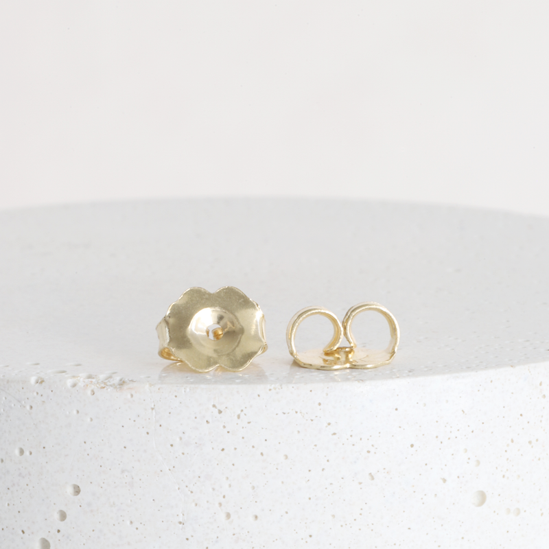 Ethical Jewellery & Engagement Rings Toronto - 0.49 tcw Round Emerald Studs in Yellow - FTJCo Fine Jewellery & Goldsmiths