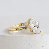 Ethical Jewellery & Engagement Rings Toronto - Diamond Fancy Shape Cluster Ring in Yellow - FTJCo Fine Jewellery & Goldsmiths