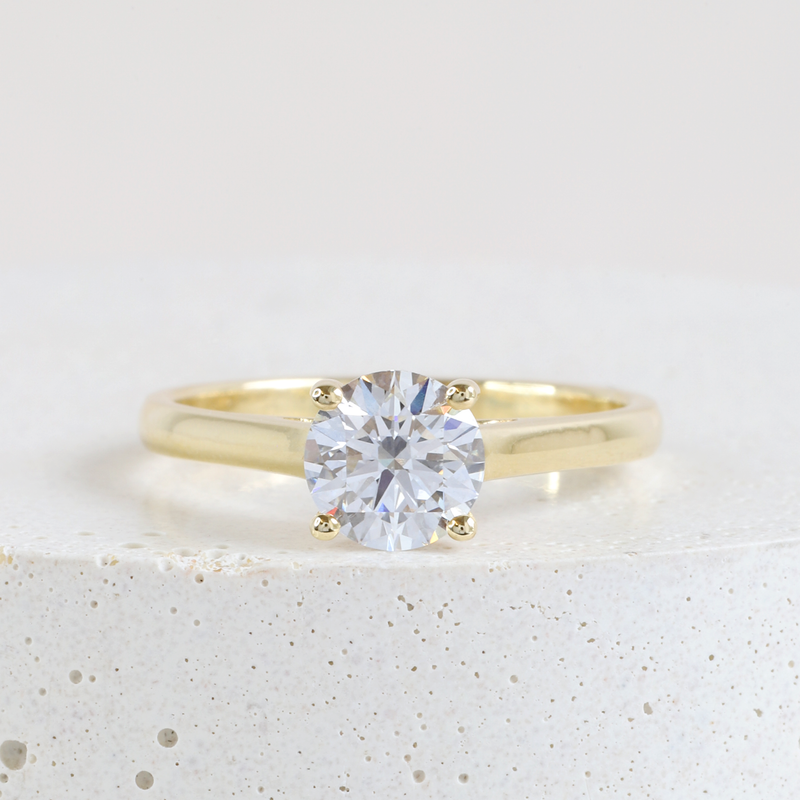 Ethical Jewellery & Engagement Rings Toronto - 0.92 ct F VS2 Lab Diamond Traditional Love Note Solitaire - FTJCo Fine Jewellery & Goldsmiths