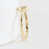 Ethical Jewellery & Engagement Rings Toronto - 0.36 ct Peachy Zephyr Diamond Pear Wren Bezel in Yellow - FTJCo Fine Jewellery & Goldsmiths