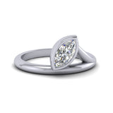 Ethical Jewellery & Engagement Rings Toronto - Marquise Cut Zephyr Ring - FTJCo Fine Jewellery & Goldsmiths