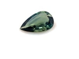 0.77 ct Sunny Forest Green Pear Mixed Cut Mined Sapphire