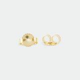 Ethical Jewellery & Engagement Rings Toronto - Petite Pearly Hoop Earring in Yellow Gold - FTJCo Fine Jewellery & Goldsmiths