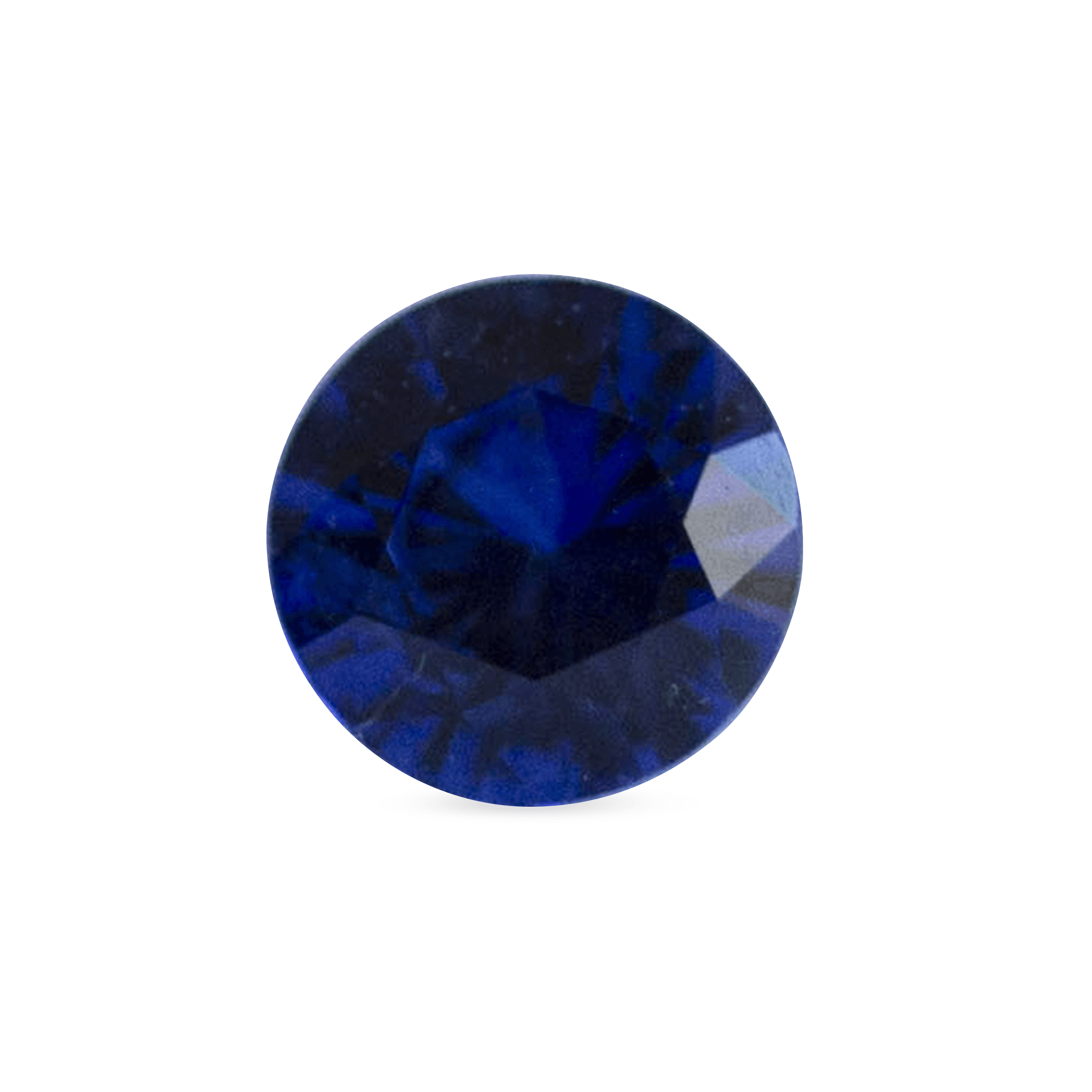 Ethical, Custom Ring-0.52 ct Deep Water Blue Round Brilliant