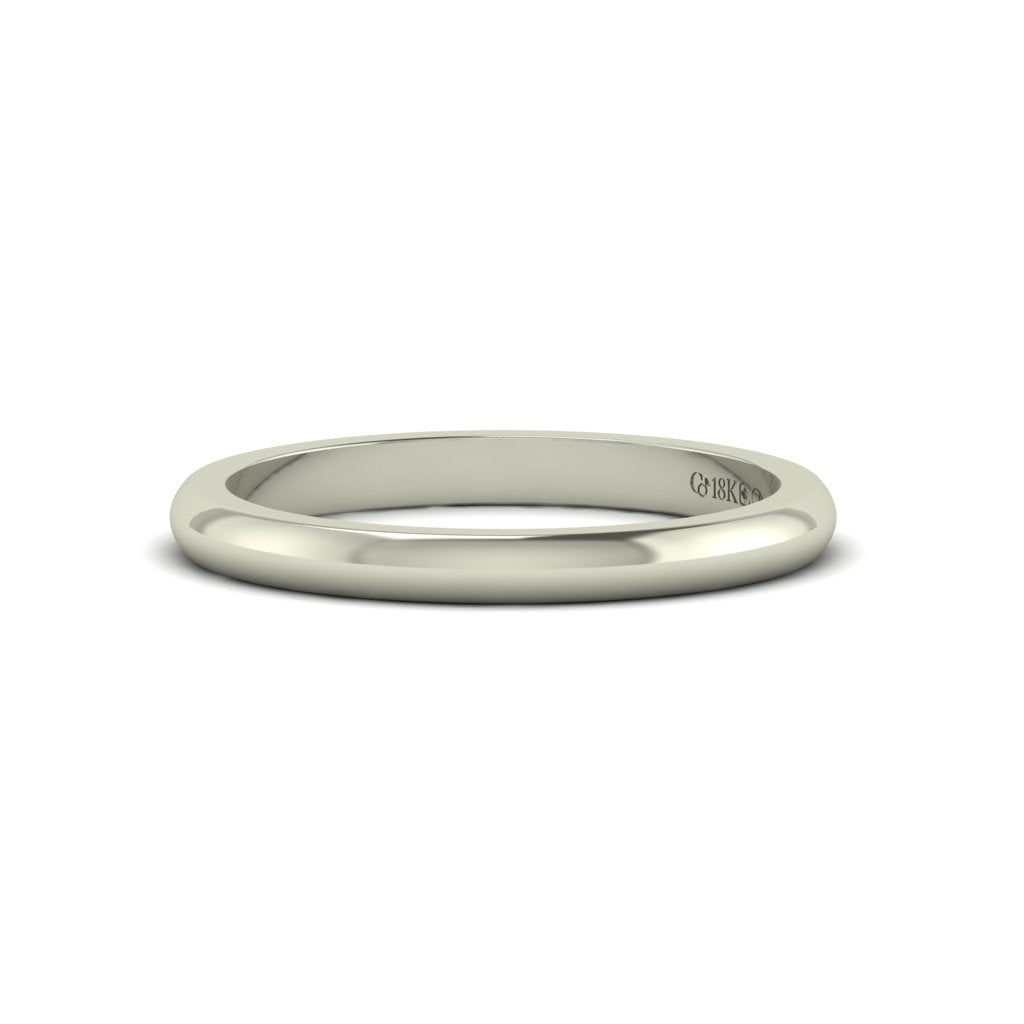 Ethical, Custom Ring-2 mm Low Dome Wedding Band | Toronto, Canada