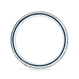 White Ethical Jewellery & Engagement Rings Toronto - 18K Knurling Tool Pattern with Bevelled Edges - Fairtrade Jewellery Co.
