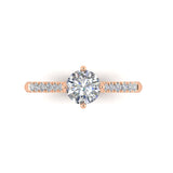 Rose/Pink - Ethical Jewellery & Engagement Rings Toronto - Contemporary Love Note with Diamond-Set Band - FTJCo Fine Jewellery & Goldsmiths