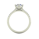 White - Ethical Jewellery & Engagement Rings Toronto - Contemporary Love Note with Diamond-Set Band - FTJCo Fine Jewellery & Goldsmiths