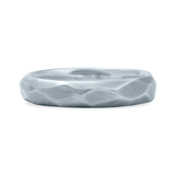 Platinum Ethical Jewellery & Engagement Rings Toronto - Hand Carved Faceted Band - Fairtrade Jewellery Co.