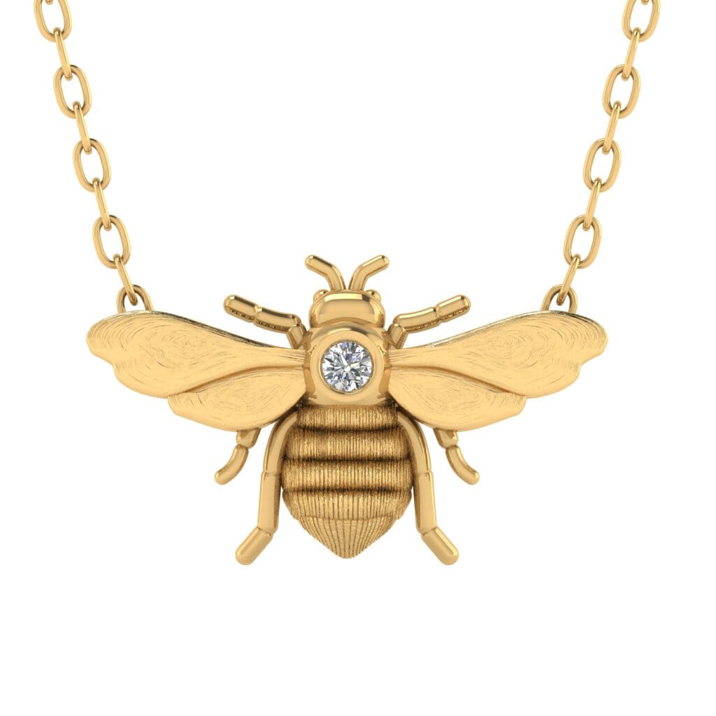 Ethical, Custom Ring-Bee Pendant Toronto, Canada FTJCo Fine