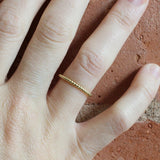 Yellow Ethical Jewellery & Engagement Rings Toronto - Beaded Band - Fairtrade Jewellery Co.