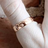 Rose/Pink Ethical Jewellery & Engagement Rings Toronto - 5 mm Star Engraved Band - Fairtrade Jewellery Co.