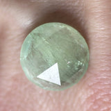 Ethical Jewellery & Engagement Rings Toronto - 8.74 ct Mint Green Round Rose-Cut Beryl - Fairtrade Jewellery Co.