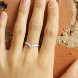 White Ethical Jewellery & Engagement Rings Toronto - Cordelia Pavé Band - Fairtrade Jewellery Co.