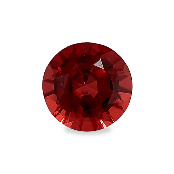 Ethical Jewellery & Engagement Rings Toronto - 0.49 ct Poppy Red Round Cut Mined Garnet - FTJCo Fine Jewellery & Goldsmiths