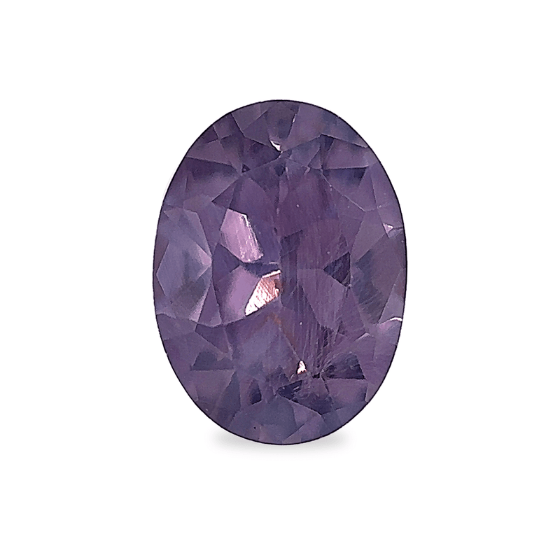 Ethical Jewellery & Engagement Rings Toronto - 1.20 ct Dark Lilac Oval Mixed Cut AKARA Sri Lankan Spinel - FTJCo Fine Jewellery & Goldsmiths