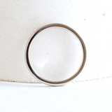 Ethical Jewellery & Engagement Rings Toronto - 2.5 mm High Polish Band in White - FTJCo Fine Jewellery & Goldsmiths