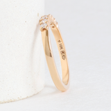 Ethical Jewellery & Engagement Rings Toronto - 2 mm Lab Diamond Heirloom Band in 18k Rose Gold - FTJCo Fine Jewellery & Goldsmiths