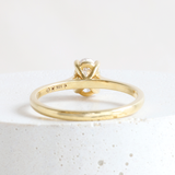Ethical Jewellery & Engagement Rings Toronto - 1 ct Oval Diamond Love Note in Yellow Gold - FTJCo Fine Jewellery & Goldsmiths