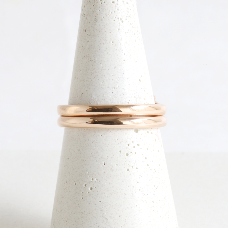 Ethical Jewellery & Engagement Rings Toronto - 1.29 ct Radiant Diamond Emma Ring & Emma Band in Rose Gold - FTJCo Fine Jewellery & Goldsmiths
