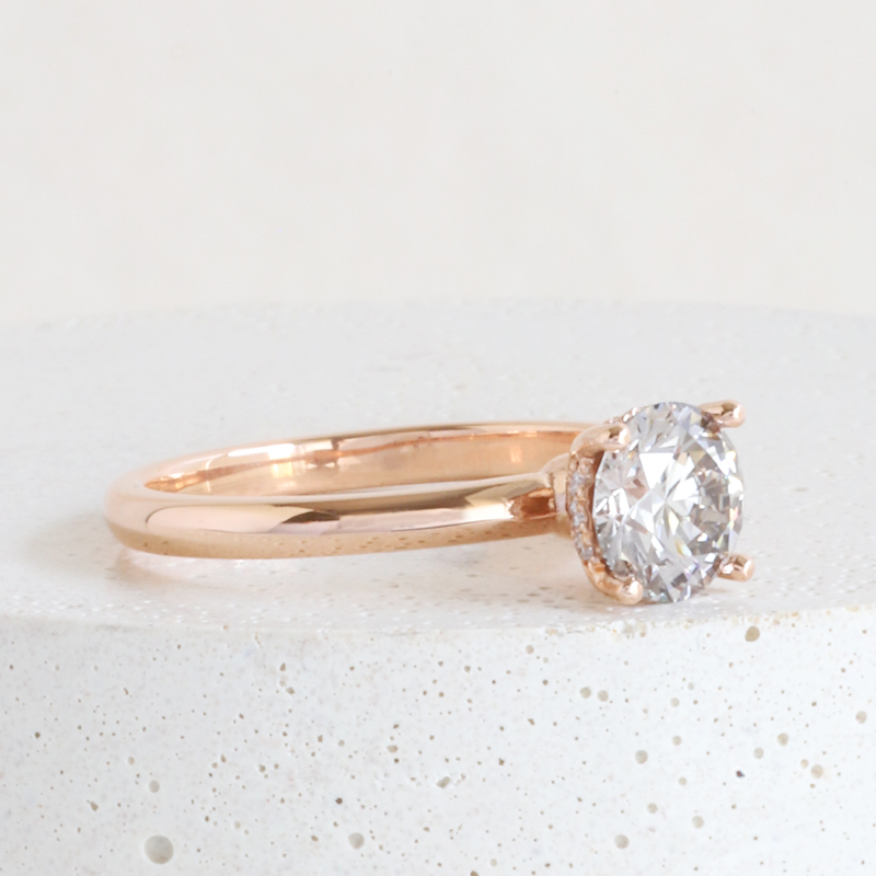 Ethical Jewellery & Engagement Rings Toronto - 1.03 ct Pink Nuance Pietra Brilliant Solitaire Rose Gold - FTJCo Fine Jewellery & Goldsmiths