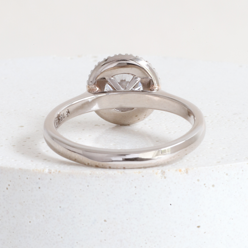 Ethical Jewellery & Engagement Rings Toronto - Pre-Loved Love Note Halo in White - FTJCo Fine Jewellery & Goldsmiths