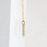 Ethical Jewellery & Engagement Rings Toronto - CITRINE (NOVEMBER) QUILL PENDANT IN YELLOW GOLD - FTJCo Fine Jewellery & Goldsmiths