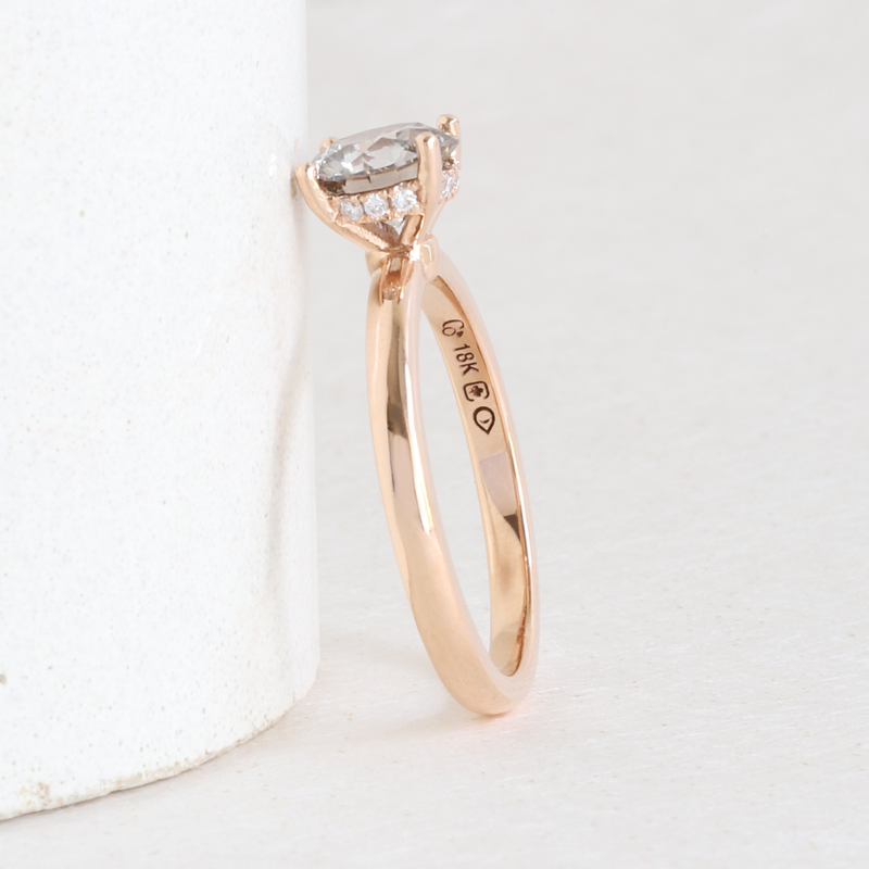 Ethical Jewellery & Engagement Rings Toronto - 1.03 ct Pink Nuance Pietra Brilliant Solitaire Rose Gold - FTJCo Fine Jewellery & Goldsmiths