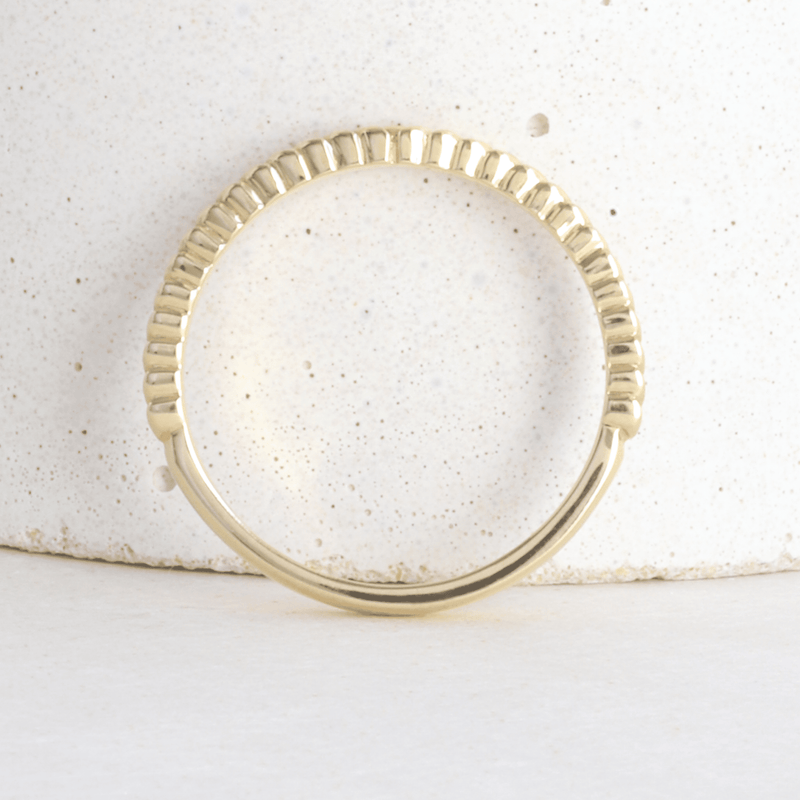 Ethical Jewellery & Engagement Rings Toronto - Petite Ceres Band in Yellow - FTJCo Fine Jewellery & Goldsmiths