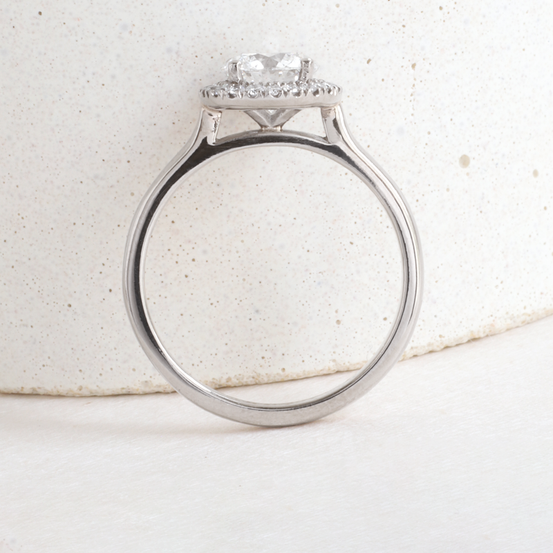 Ethical Jewellery & Engagement Rings Toronto - Pre-Loved Love Note Halo in White - FTJCo Fine Jewellery & Goldsmiths