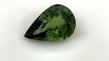 0.83 ct Sunny Forest Green Pear Cut Mined Sapphire