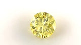 0,27 ct de diamant brillant rond jaune intense