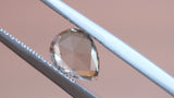 0.56 ct Pear Rose Cut Smoky Beige Diamond