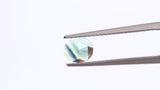 0.60 ct Green and Blue Oval Rose Cut Australian Sapphire