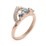 Rose/Pink Ethical Jewellery & Engagement Rings Toronto - Arch Ring - Fairtrade Jewellery Co.