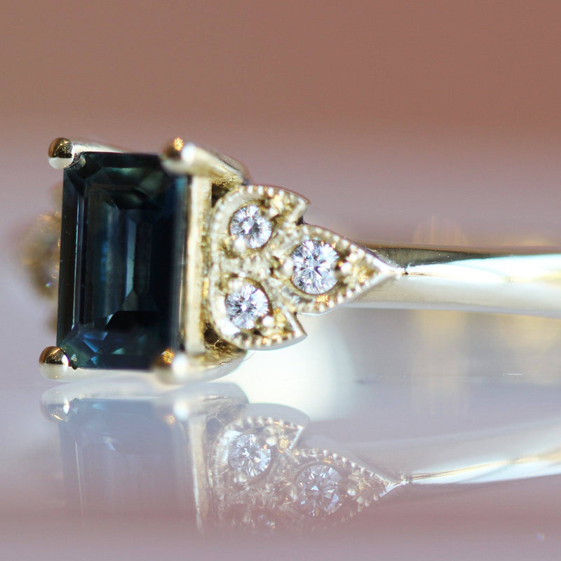 Ethical Jewellery & Engagement Rings Toronto - Frances Emerald Cut Ring - Fairtrade Jewellery Co.