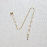 Ethical Jewellery & Engagement Rings Toronto - Diamond (April) Quill Pendant in Yellow Gold - FTJCo Fine Jewellery & Goldsmiths
