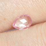 Ethical Jewellery & Engagement Rings Toronto - 0.99 Pink Champagne Pear Rose Cut  Chatham Grown Sapphire - Fairtrade Jewellery Co.