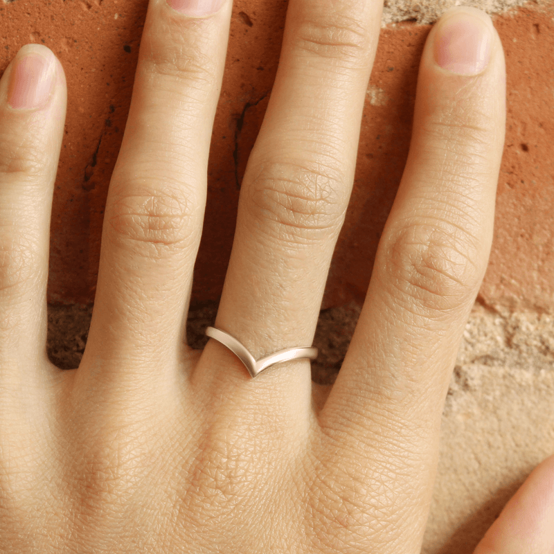 Rose/Pink Ethical Jewellery & Engagement Rings Toronto - Cordelia Plain Band - Fairtrade Jewellery Co.