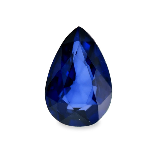 0.37 ct Deep Water Blue Pear Mixed Cut Mined Sapphire