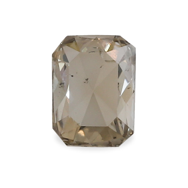 0.38 ct Smokey Beige Rectangular Cut Corner Rose Cut Fancy Lab Grown Diamond