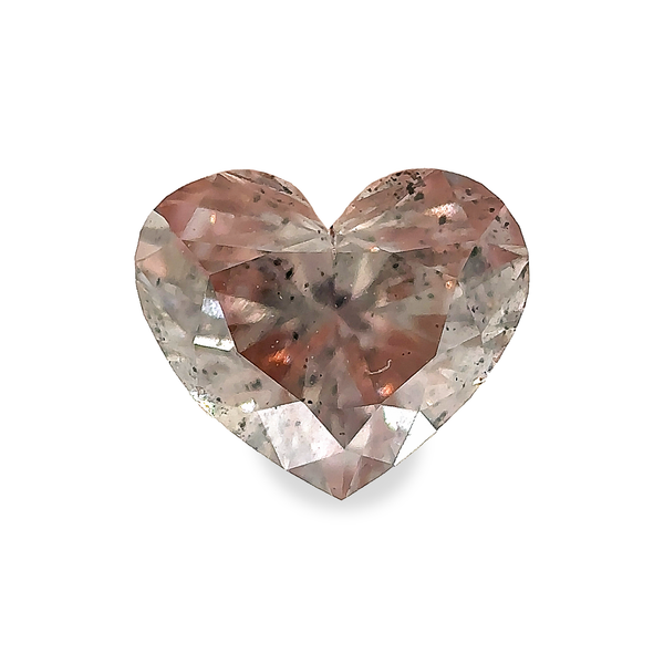 0.41 ct Champagne Pink (CP1) Heart Brilliant Cut Argyle Pink Diamond