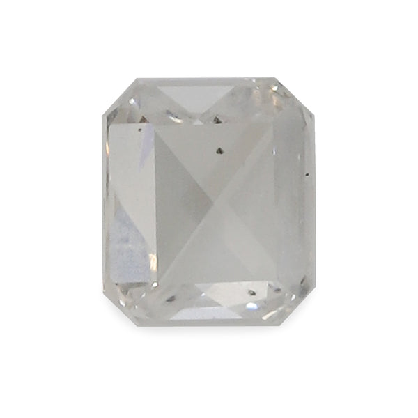 0.46 ct Silver Mist Rectangular Modified Cut Corner Rose Cut Natural Diamond