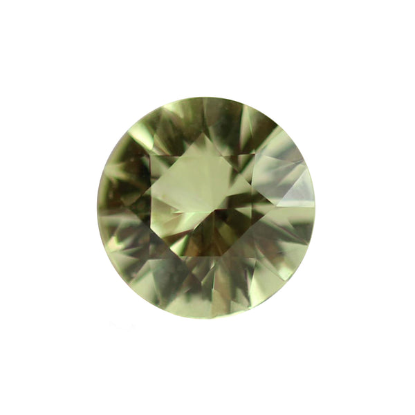 0.48 ct Round Citrus Green Sapphire