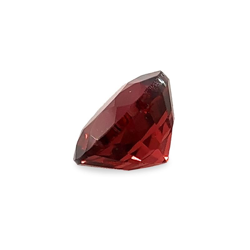 Ethical Jewellery & Engagement Rings Toronto - 0.49 ct Poppy Red Round Cut Mined Garnet - FTJCo Fine Jewellery & Goldsmiths