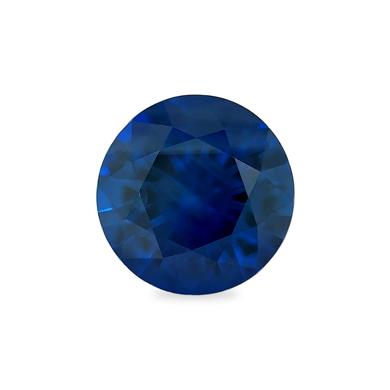 Ethical Jewellery & Engagement Rings Toronto - 0.52 ct Deep Water Blue Round Brilliant AKARA Madagascar Sapphire - FTJCo Fine Jewellery & Goldsmiths