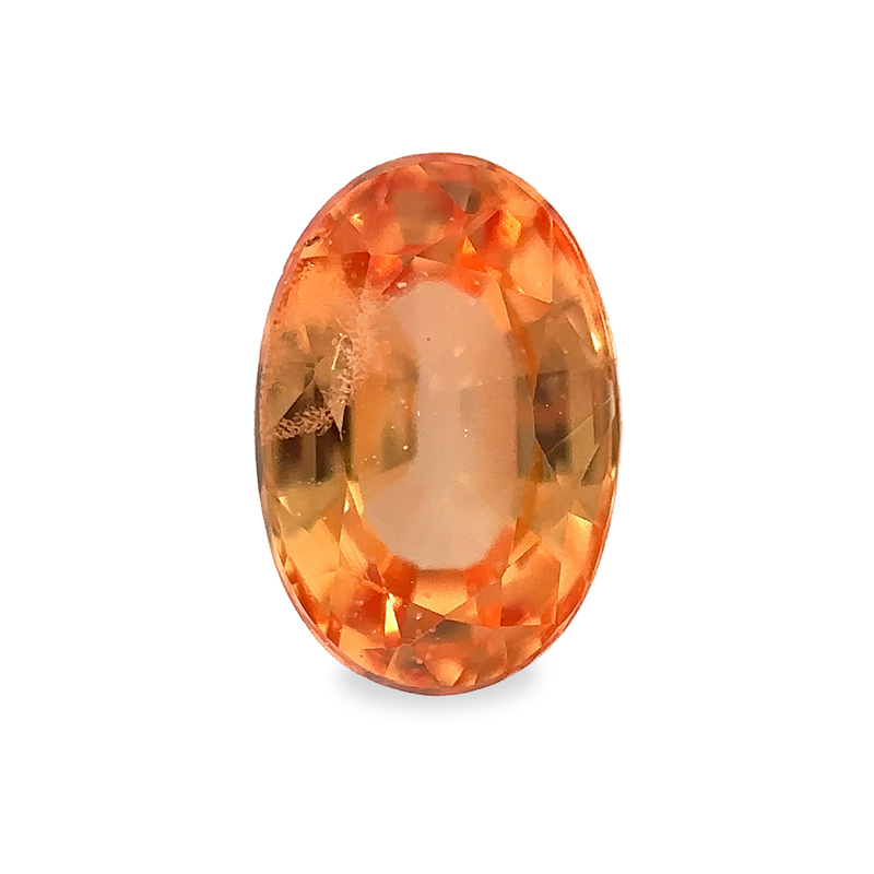 0.52 ct Solar Flare Oval Mixed Cut Mined Sapphire